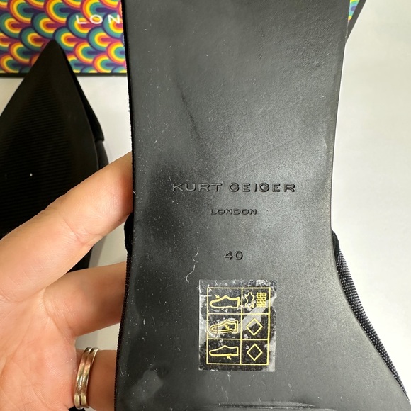 Kurt Geiger Black Women's Slingback Shoes size 40/9 - Picture 6 of 8